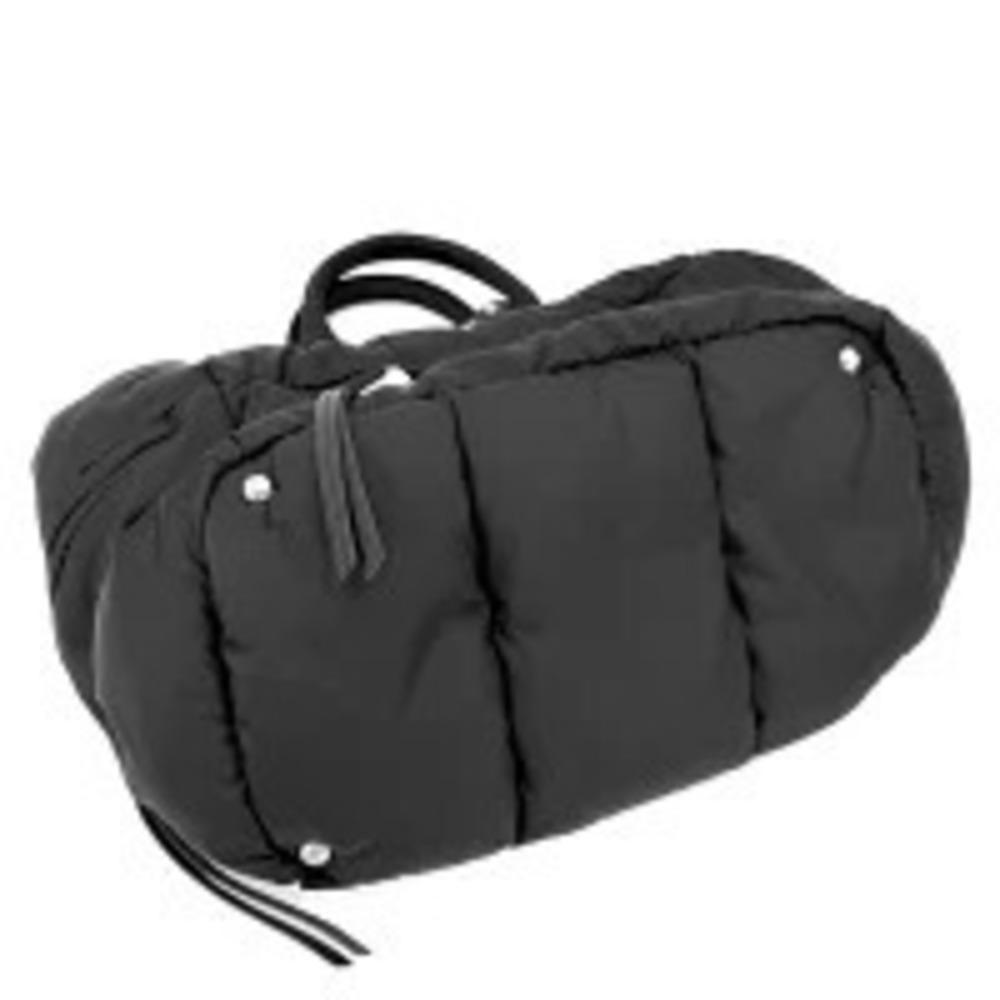 Prada Bomber Bag Triangle Tote 2Way Crossbody Bag Black - Picture 3 of 10